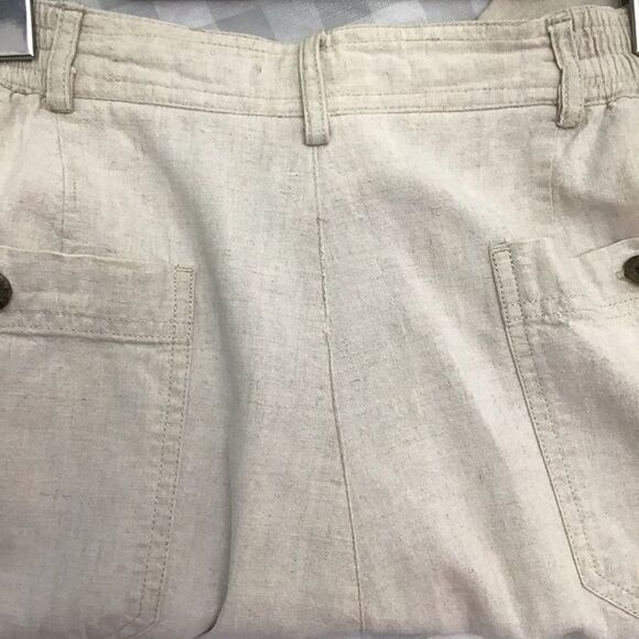 LIZ Claiborne  linen cotton blend crop pants pedal pusher capris plus size 18 - Picture 7 of 13